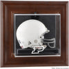 Purdue Boilermakers Brown Framed Wall-Mountable Mini Helmet Display Case