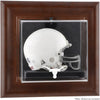 Texas Longhorns Brown Framed Wall-Mountable Mini Helmet Display Case