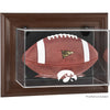 Iowa Hawkeyes Brown Framed Wall-Mountable Football Display Case