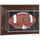 Louisville Cardinals Brown Framed Logo Wall-Mountable Football Display Case