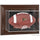 Navy Midshipmen Brown Framed Wall-Mountable Football Display Case