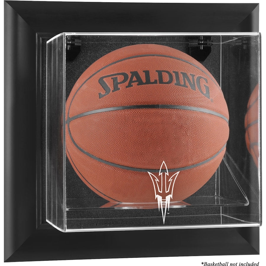 Arizona State Sun Devils Black Framed Wall-Mountable Basketball Display Case