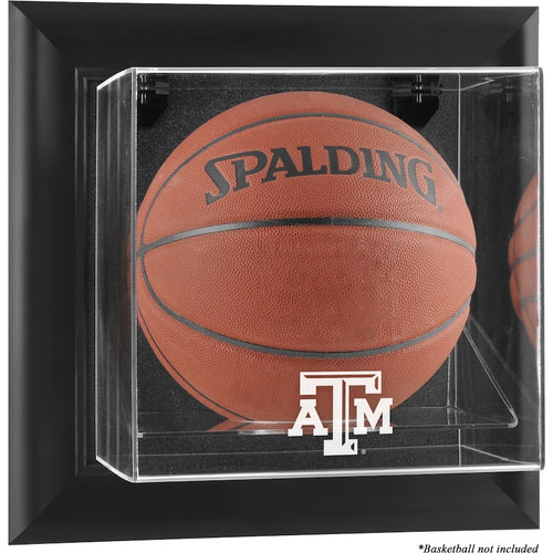 Texas A&M Aggies Black Framed Wall-Mountable Basketball Display Case