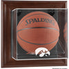 Iowa Hawkeyes Brown Framed Wall-Mountable Basketball Display Case