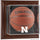 Nebraska Huskers Brown Framed Wall-Mountable Basketball Display Case
