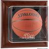 Pittsburgh Panthers Brown Framed Wall-Mountable Basketball Display Case