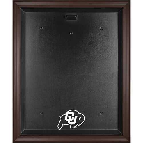Colorado Buffaloes Brown Framed Logo Jersey Display Case