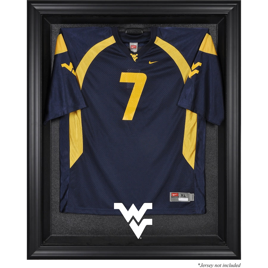 West Virginia Mountaineers Black Framed Logo Jersey Display Case