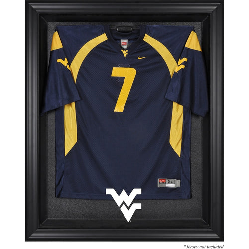 West Virginia Mountaineers Black Framed Logo Jersey Display Case