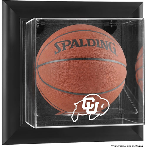 Colorado Buffaloes Black Framed Wall-Mountable Basketball Display Case