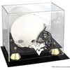 West Virginia Mountaineers Golden Classic Logo Mini Helmet Display Case