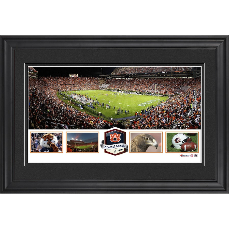Jordan-Hare Stadium Auburn Tigers Framed Panoramic Collage-Limited Edition of 500