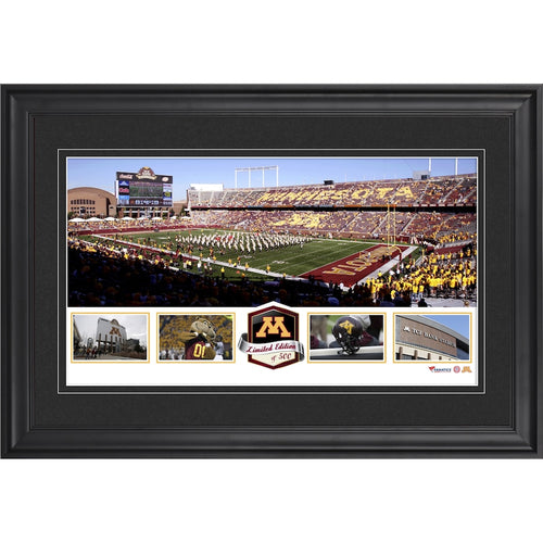 TCF Bank Stadium Minnesota Gophers Framed Panoramic Collage-Limited Edition of 500