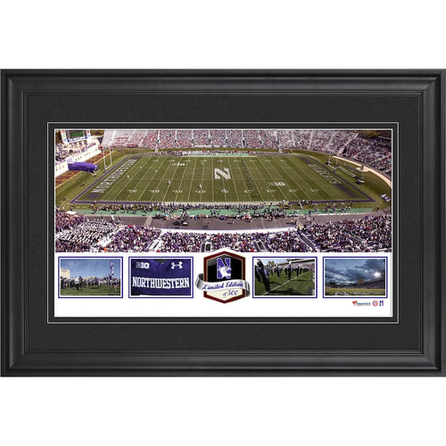 Ryan Field Northwestern Wildcats Framed Panoramic Collage-Limited Edition of 500