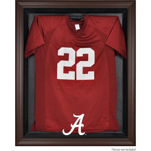 Alabama Crimson Tide Brown Framed Logo Jersey Display Case