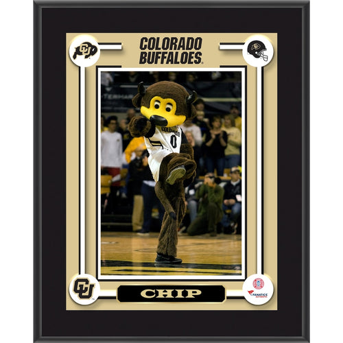 Colorado Buffaloes Chip Mascot 10.5'' x 13'' Sublimated Plaque