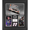 Denny Hamlin Framed 3-Photograph Collage with Race-Used Tire-Limited Edition of 500