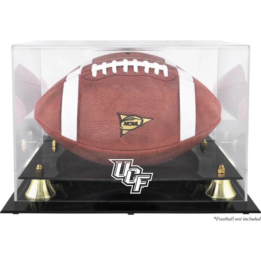 UCF Knights Golden Classic Logo Football Display Case with Mirror Back