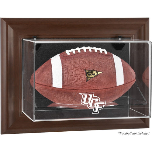 UCF Knights Brown Framed Wall-Mountable Football Display Case