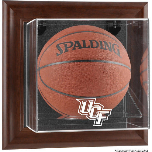 UCF Knights Brown Framed Wall-Mountable Basketball Display Case