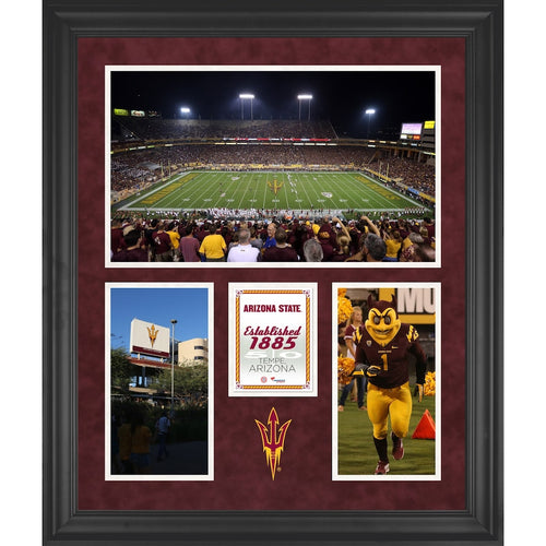 Arizona State Sun Devils Sun Devil Stadium Framed 20'' x 24'' 3-Opening Collage