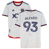 Tony Alfaro D.C. United Autographed Match-Used #93 White Jersey from the 2022 MLS Season