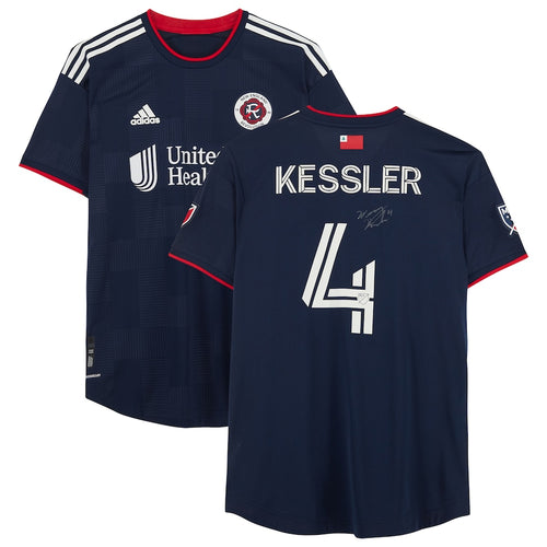 Henry Kessler New England Revolution Autographed Match-Used #4 Navy Jersey from the 2022 MLS Season
