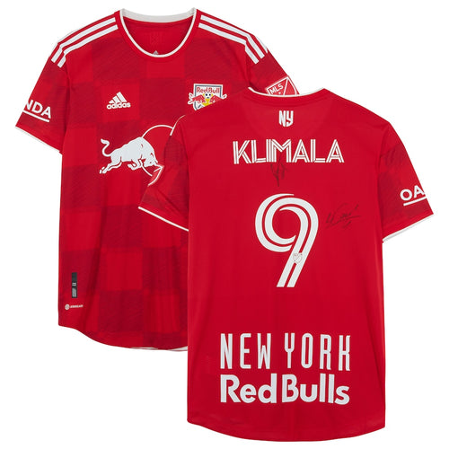 Patryk Klimala New York Red Bulls Autographed Match-Used #9 Red Jersey from the 2022 MLS Season