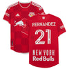 Omir Fernandez New York Red Bulls Autographed Match-Used #21 Red Jersey from the 2022 MLS Season