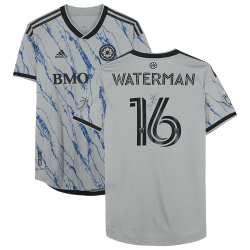 Joel Waterman Montreal Impact Autographed Match-Used #16 Gray Jersey from the 2022 MLS Season
