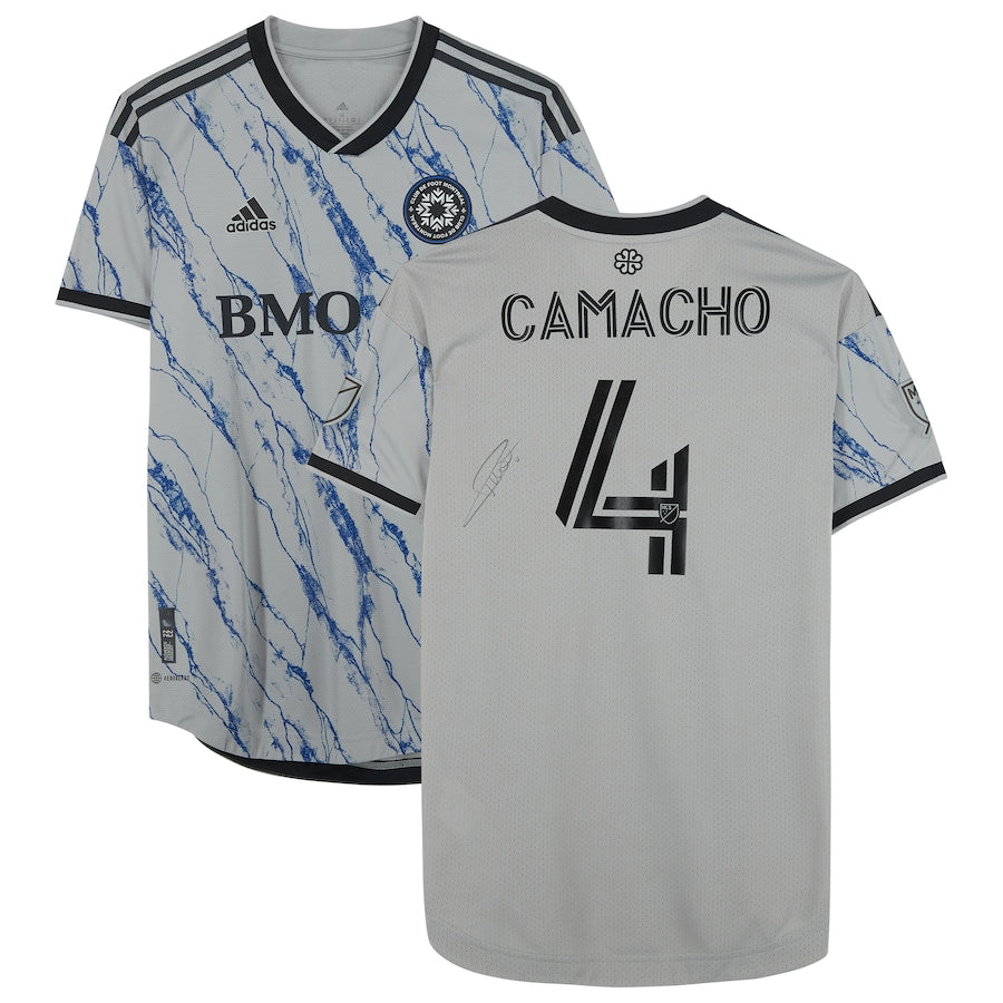 Rudy Camacho Montreal Impact Autographed Match-Used #4 Gray Jersey from the 2022 MLS Season