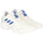 Kansas Jayhawks Team-Issued White Bounce Low Adidas Shoes from the Basketball Program