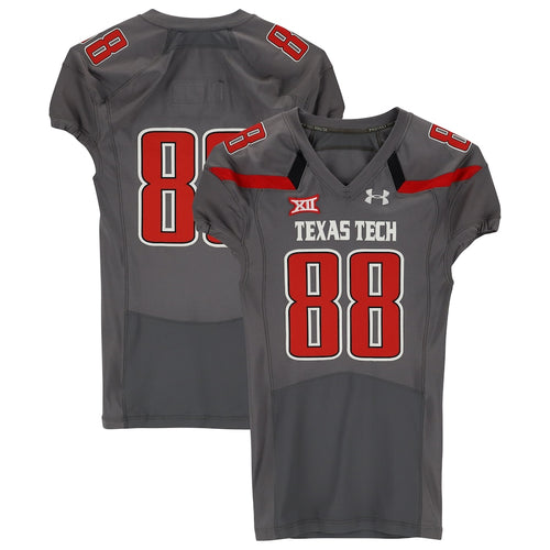 Texas Tech Red Raiders Team-Issued #88 Gray Jersey from the 2014 NCAA Football Season