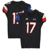 Texas Tech Red Raiders Team-Issued #17 Black State Flag Jersey from the 2014 NCAA Football Season
