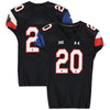 Texas Tech Red Raiders Team-Issued #20 Black State Flag Jersey from the 2014 NCAA Football Season