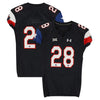 Texas Tech Red Raiders Team-Issued #28 Black State Flag Jersey from the 2014 NCAA Football Season