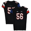 Texas Tech Red Raiders Team-Issued #56 Black State Flag Jersey from the 2014 NCAA Football Season