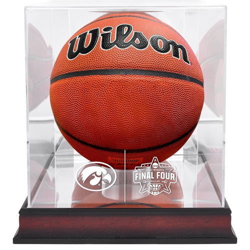 Fanatics Authentic Iowa Hawkeyes 2023 NCAA Women's Basketball Tournament March Madness Final Four Mahogany Basketball Display Case