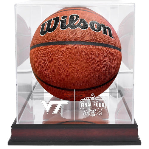 Fanatics Authentic Virginia Tech Hokies 2023 NCAA Women's Basketball Tournament March Madness Final Four Mahogany Basketball Display Case
