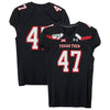 Texas Tech Red Raiders Team-Issued #47 Black Jersey with 150 Patch from the 2017 NCAA Football Season