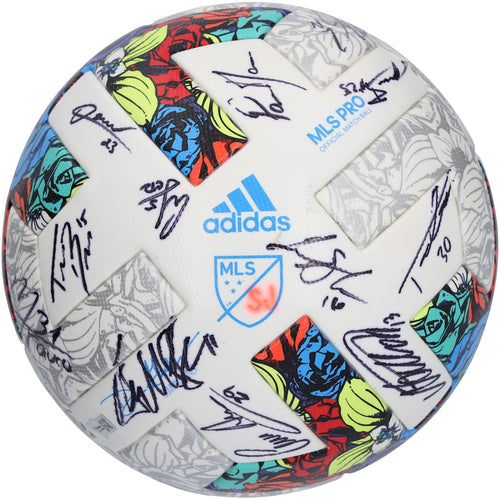 San Jose Earthquakes Autographed Match-Used Soccer Ball from the 2022 MLS Season with 25 Signatures - BA88051