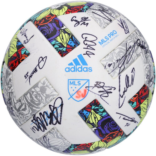 San Jose Earthquakes Autographed Match-Used Soccer Ball from the 2022 MLS Season with 25 Signatures - BA88055