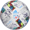 San Jose Earthquakes Autographed Match-Used Soccer Ball from the 2022 MLS Season with 24 Signatures