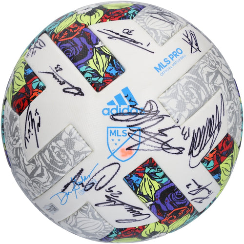 San Jose Earthquakes Autographed Match-Used Soccer Ball from the 2022 MLS Season with 25 Signatures - BA88060