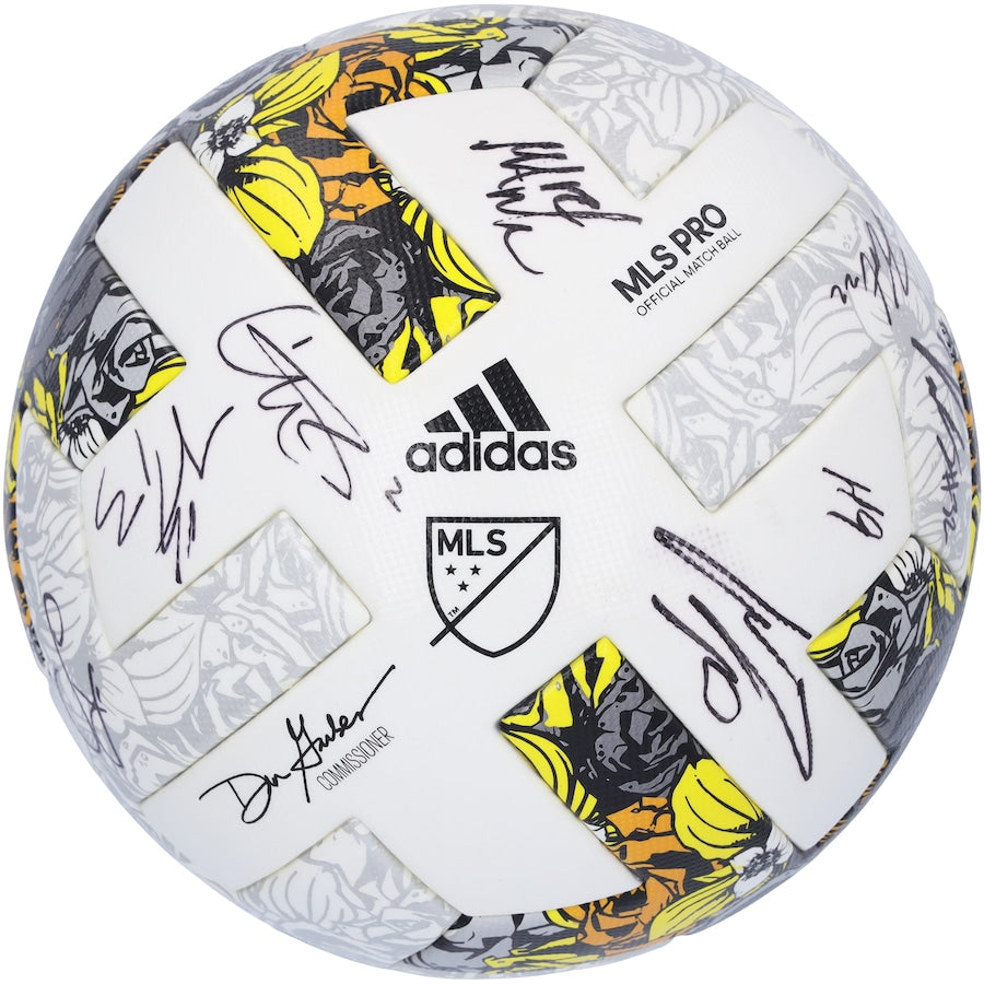 New York City FC Autographed Match-Used Soccer Ball from the 2022 MLS Season with 12 Signatures - BA88032