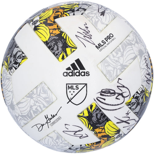 New York City FC Autographed Match-Used Soccer Ball from the 2022 MLS Season with 12 Signatures - BA88036