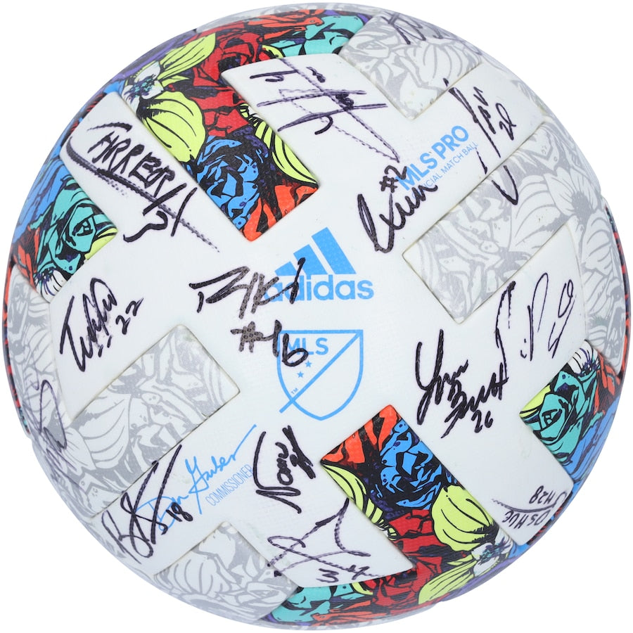 FC Dallas Autographed Match-Used Soccer Ball from the 2022 MLS Season with 29 Signatures - BA88039