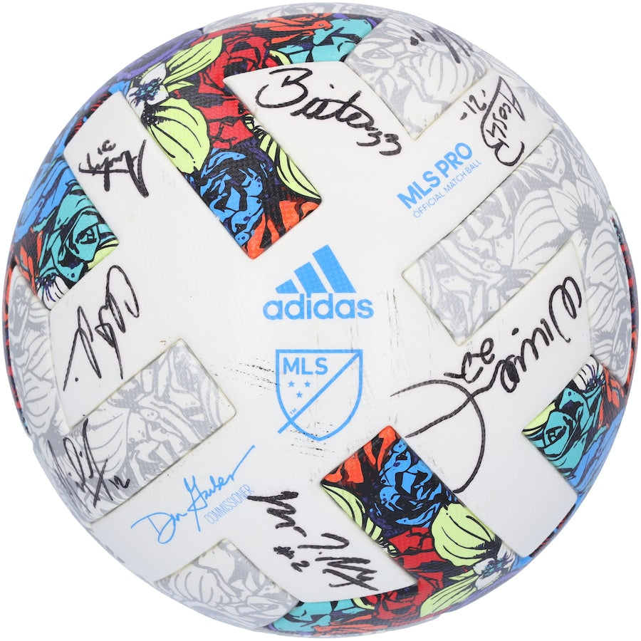 Colorado Rapids Autographed Match-Used Soccer Ball from the 2022 MLS Season with 16 Signatures - BA88043