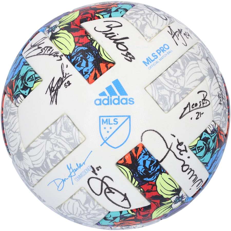 Colorado Rapids Autographed Match-Used Soccer Ball from the 2022 MLS Season with 16 Signatures - BA88044