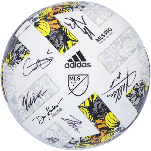 New York City FC Autographed Match-Used Soccer Ball from the 2022 MLS Season with 12 Signatures - BA88038